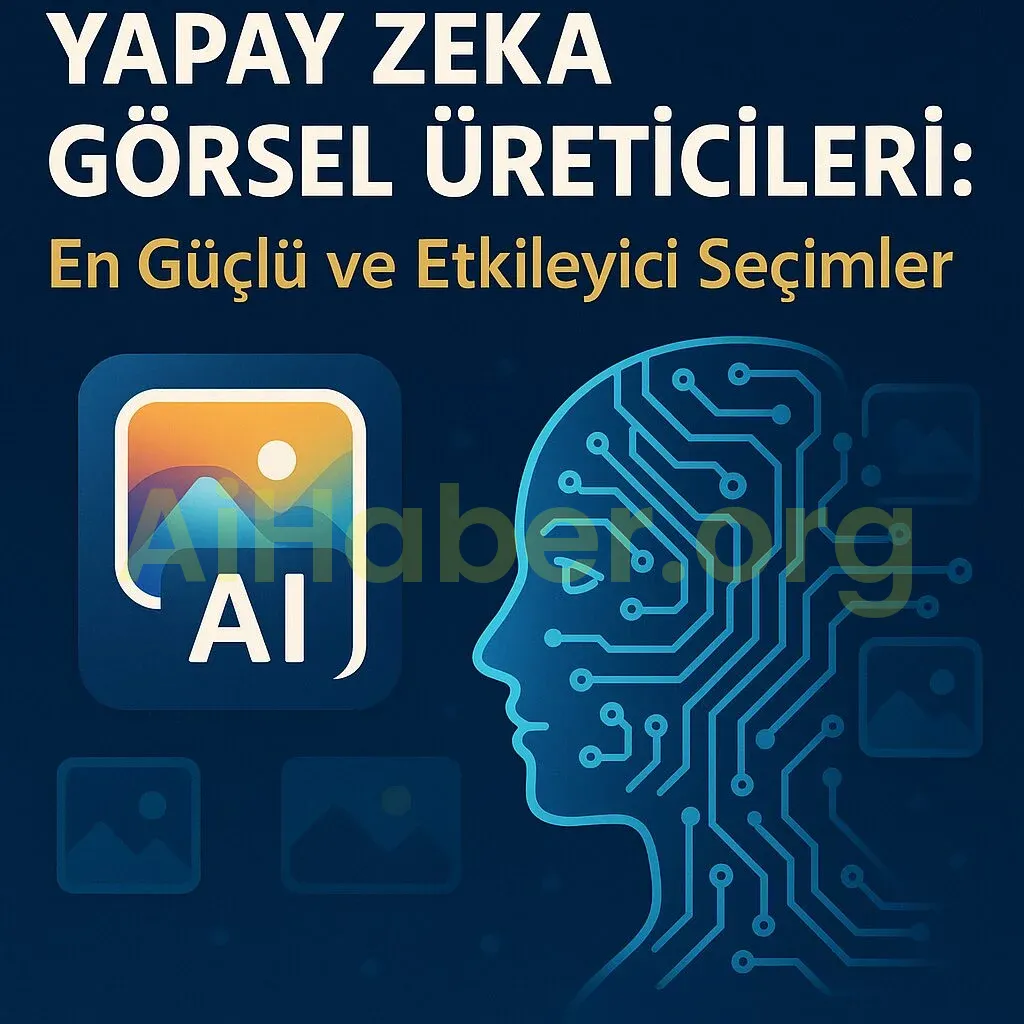 Generate a high-quality, relevant image prompt for an article about: Yapay Zeka Görsel Üreticileri