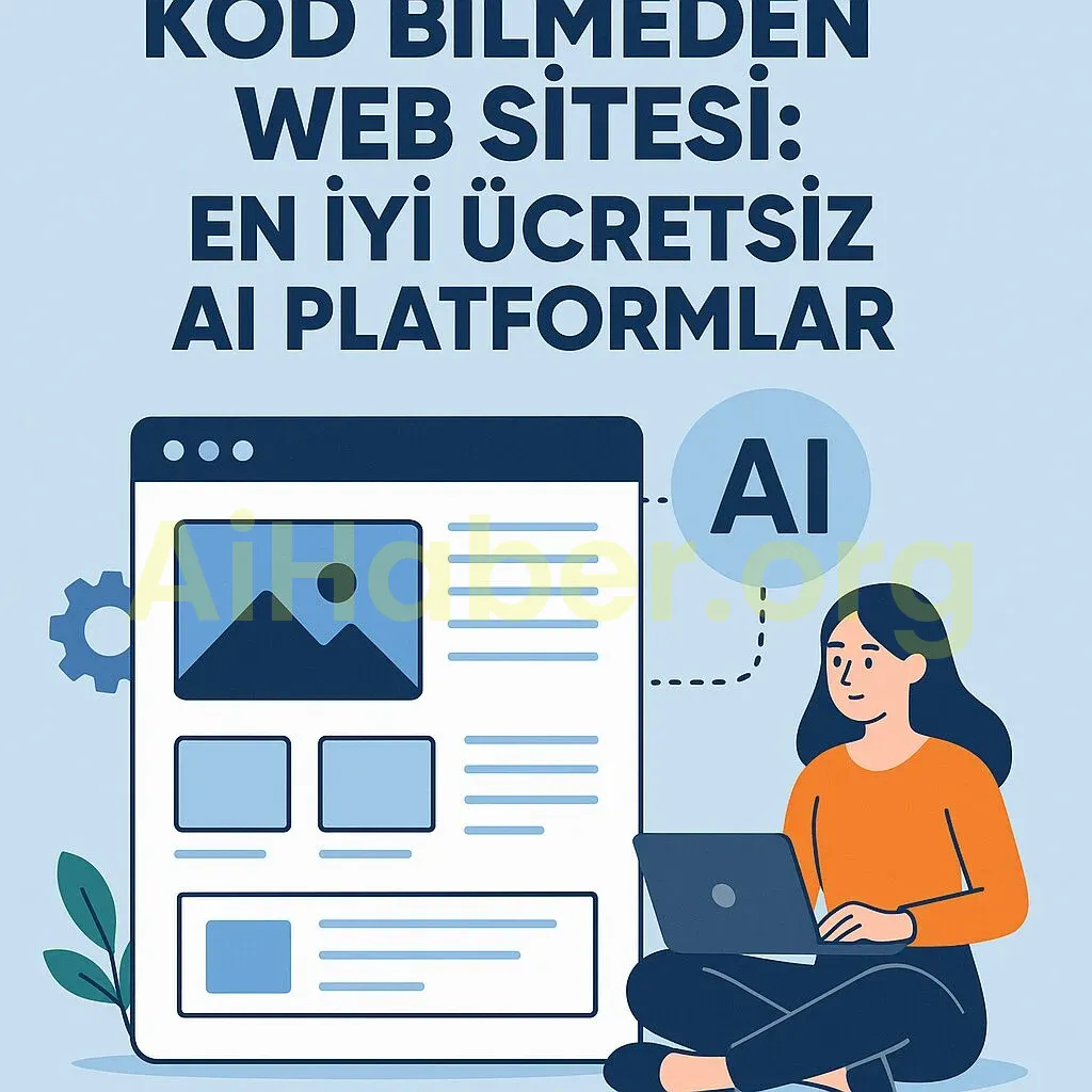 Generate a high-quality, relevant image prompt for an article about: Kod Bilmeden Web Sitesi: En İy