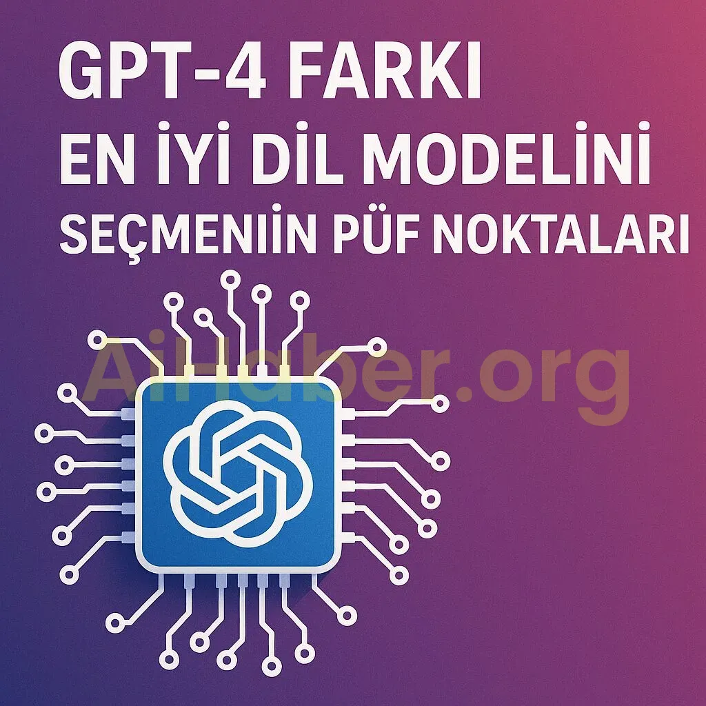 Generate a high-quality, relevant image prompt for an article about: GPT-4 Farkı: En İyi Dil Model
